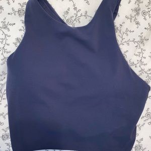 Brand new Athleta Cropped Navy Blue Tank